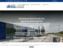 Tablet Screenshot of akrocard.com